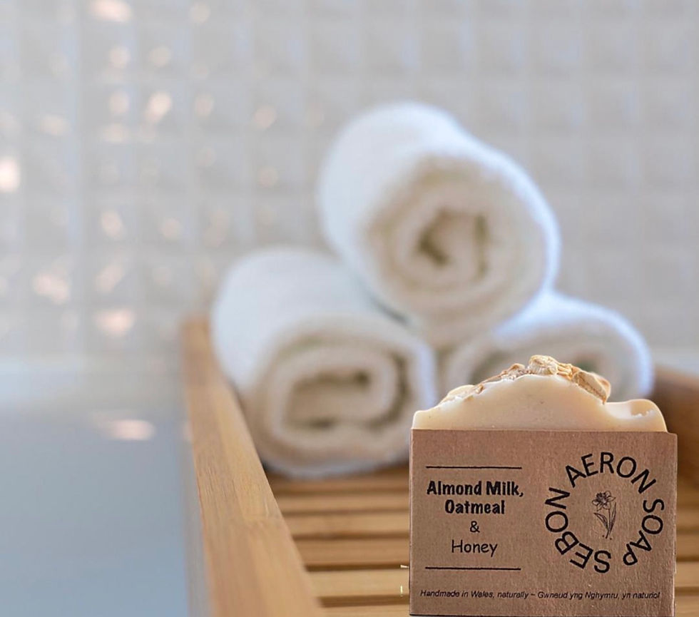 Thumbnail: Almond Milk Oatmeal & Honey Natural Soap Bar 90g
