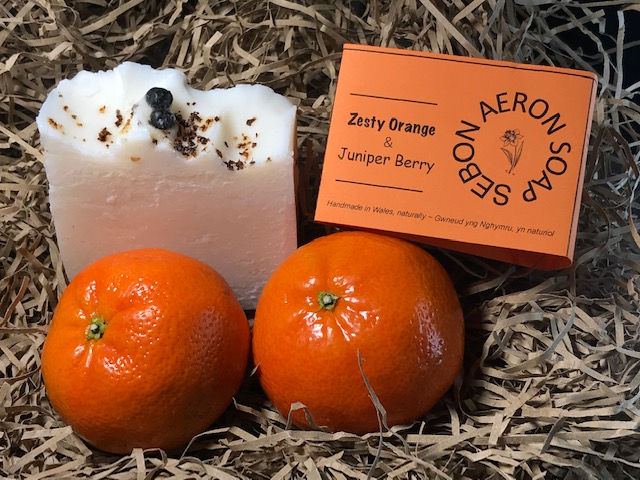 Thumbnail: Zesty Orange & Juniper Berry Natural Soap Bar 90g