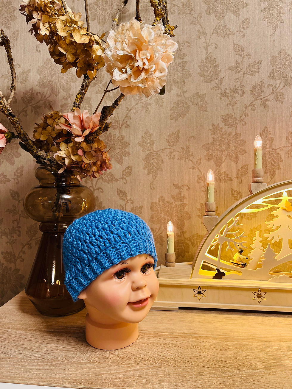 Miniaturbild: Babymützeblau