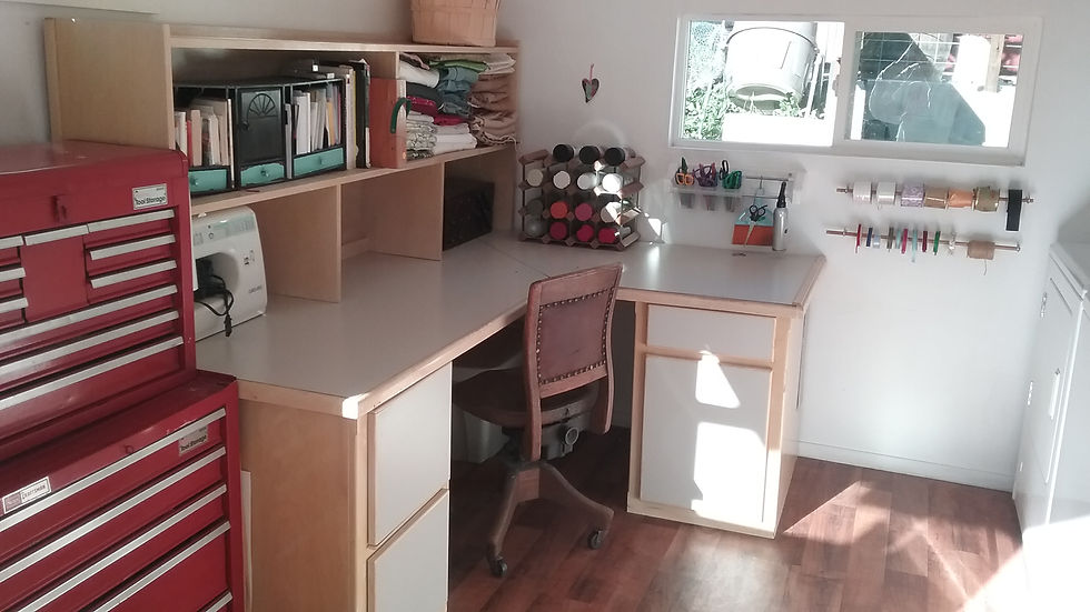 Laundry/craft room after