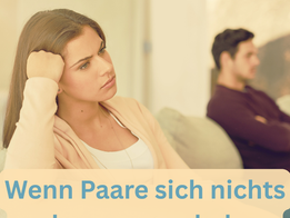 Wenn Paare sich nichts mehr zu sagen haben