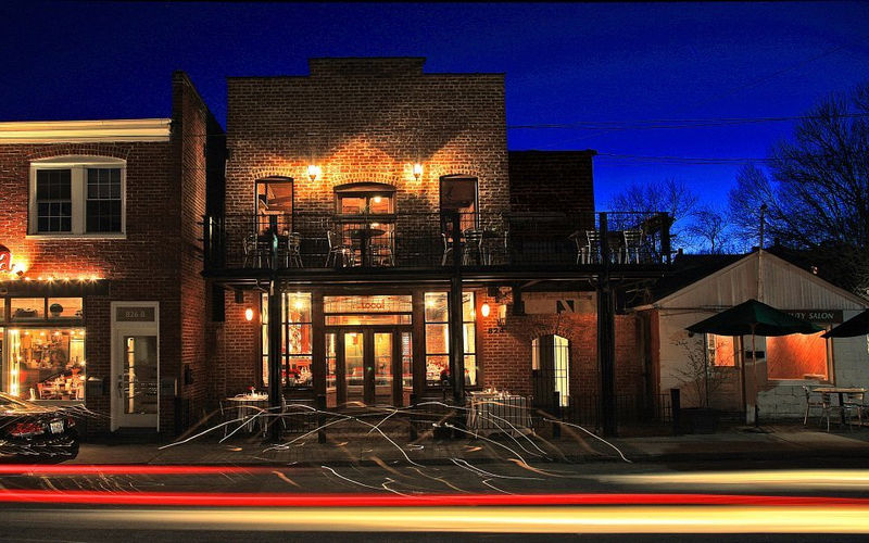 The Local restaurant in Belmont at night