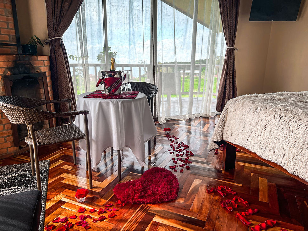 Decoración sencilla & botella de vino