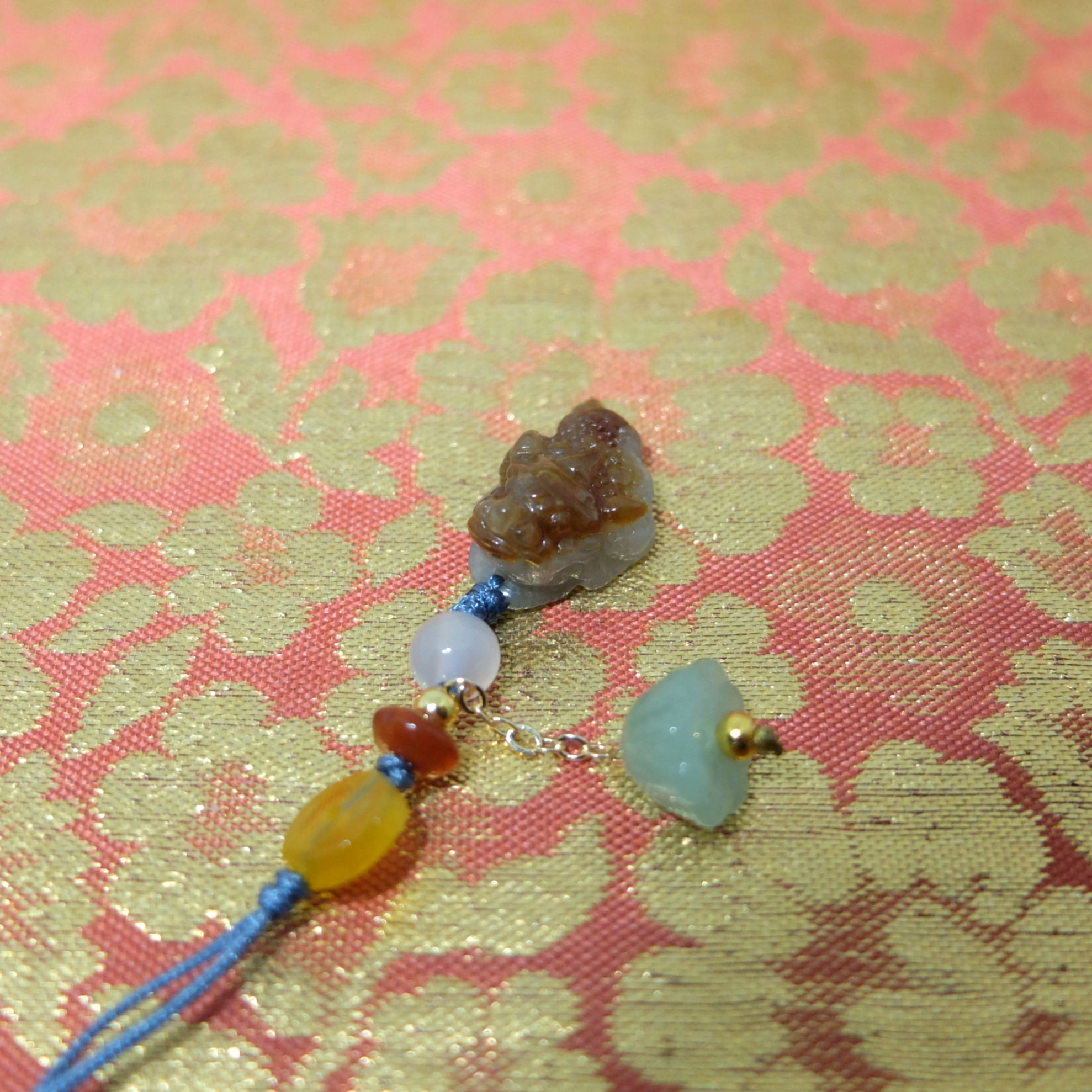 翡翠三腳金蟾～吸財（紅翡色）