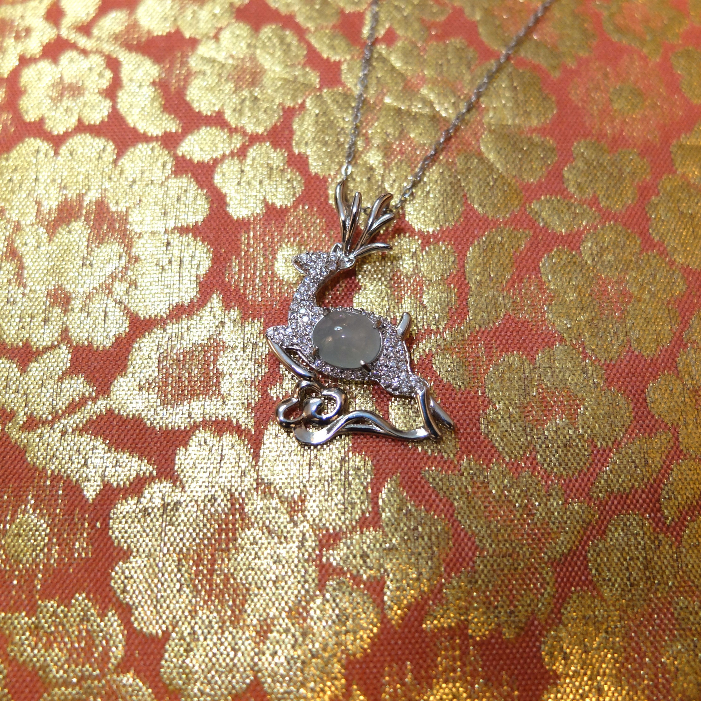 祿鹿 1號～翡翠銀鑲 (已結緣）