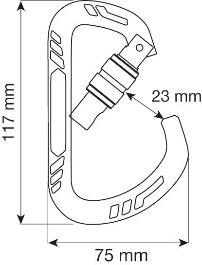 Miniatura: Mosquetón "GUIDE XL LOCK" aleación de aluminio / CAMP