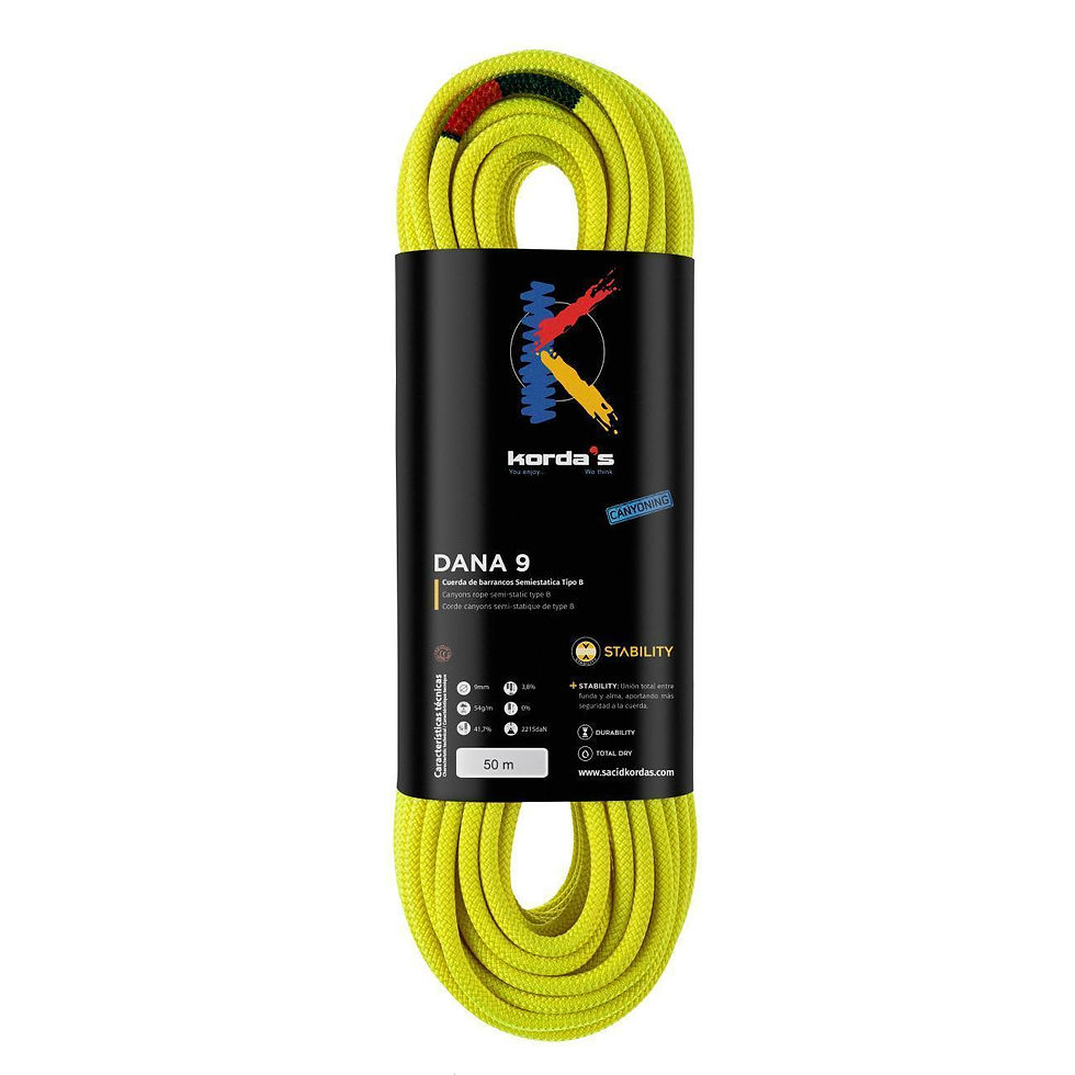 Thumbnail: Rope  Kordas "Dana 9mm" Semi-static canyoning rope