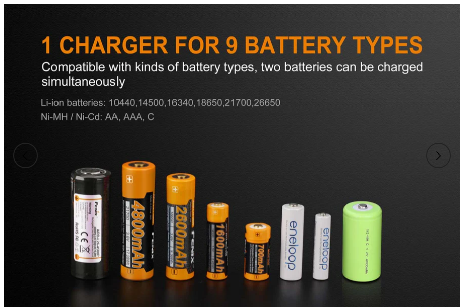 Miniatura: Cargador de batería inteligente de doble canal Fenix ​​ARE-D2