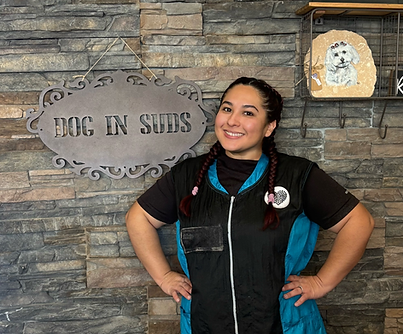 dog in suds Cindy.HEIC