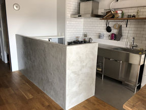 WunderFixxで仕上げたキッチンの腰壁