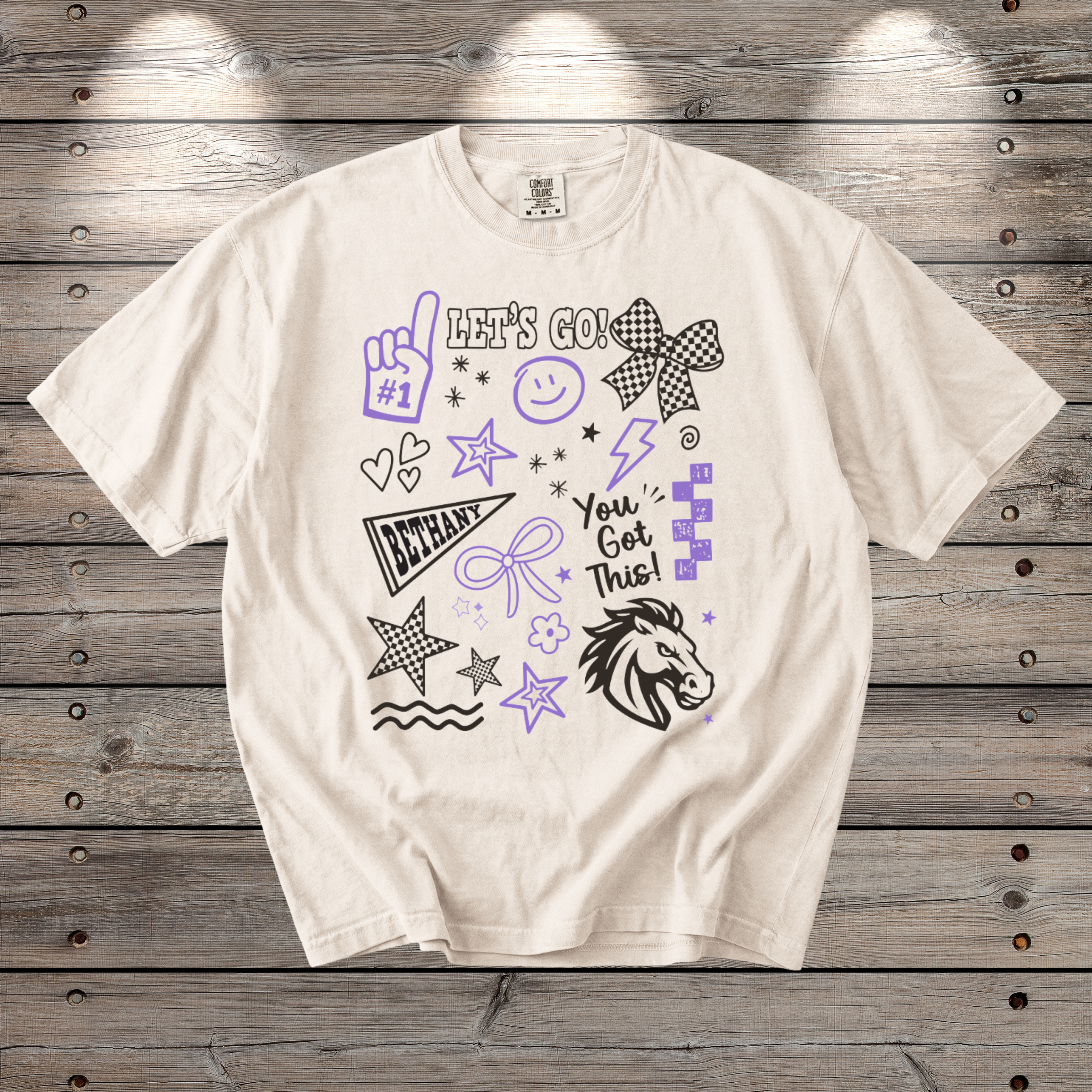 2051 - Let's GO - Comfort Colors - Ivory