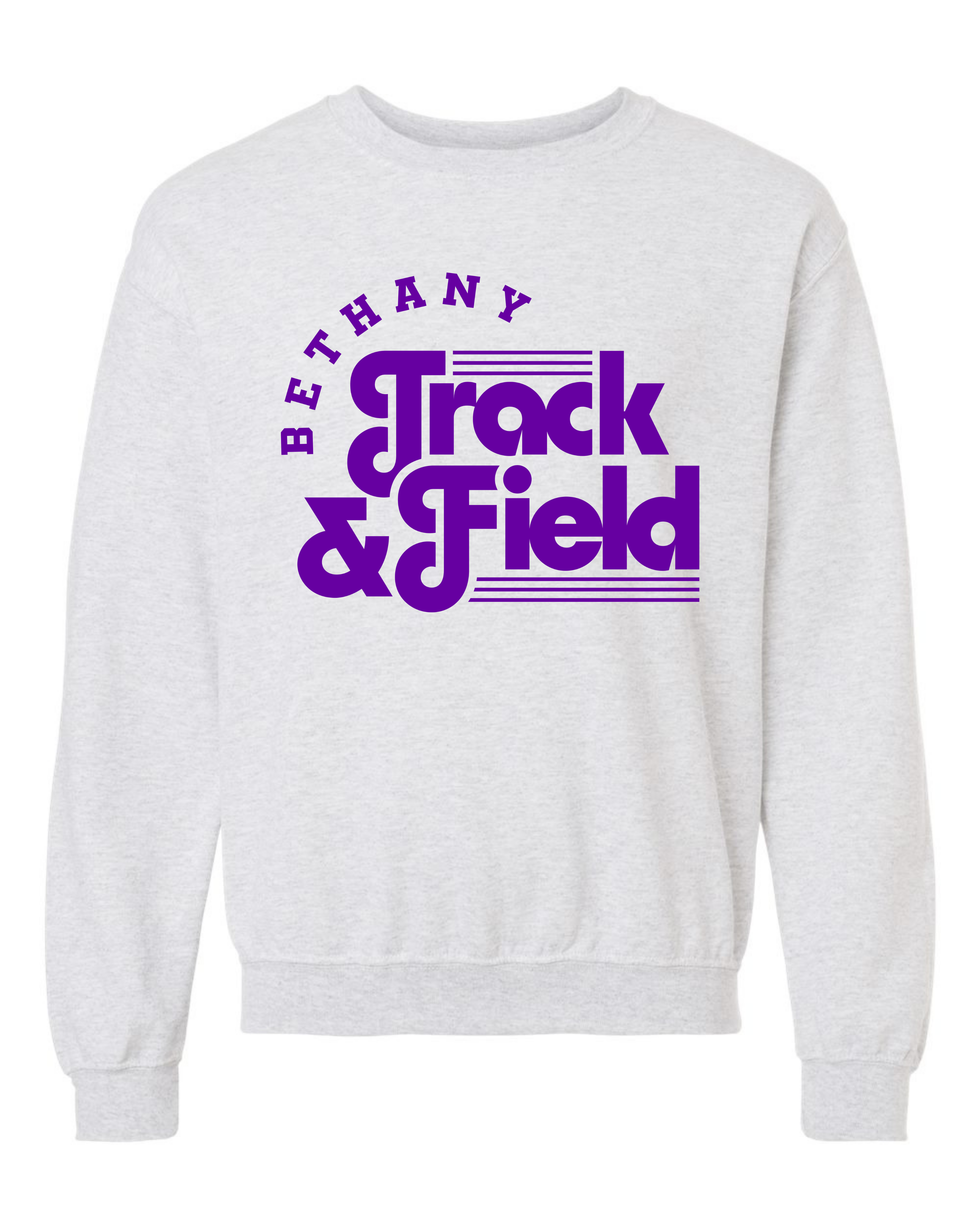 BT - Bethany Track - Gildan Heavy Blend - Crew Sweatshirt - ASH