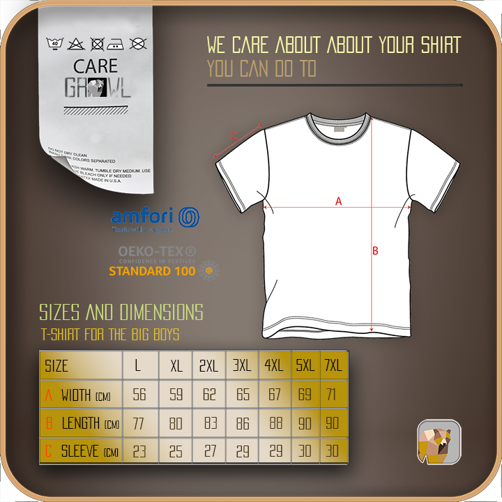 Thumbnail: T-SHIRT - THE BIG ONES | GRINDRBEARD BLACK OUTLINE