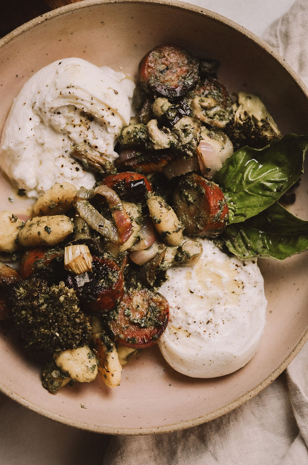 Gluten-free pesto gnocchi