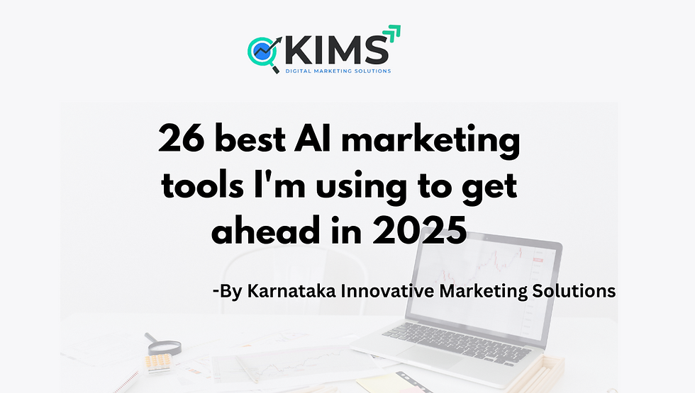 26 best AI marketing tools I'm using to get ahead in 2025