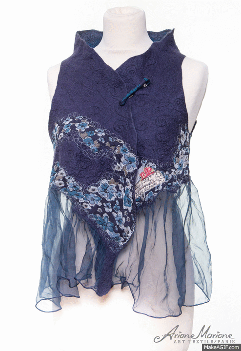Nuno felt art vest 