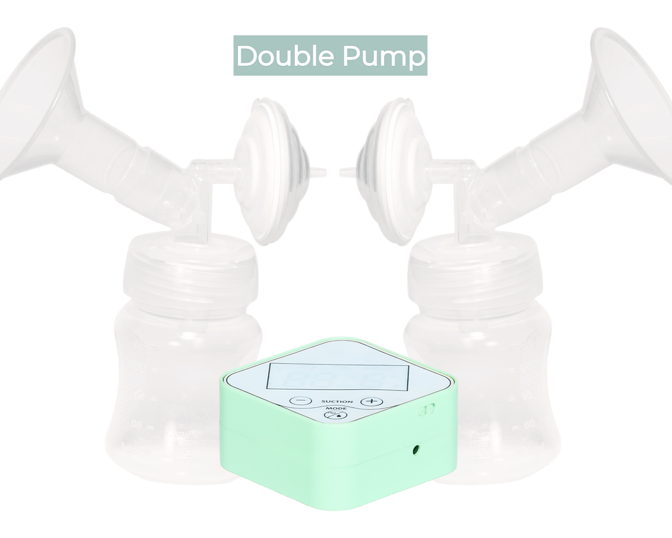 Double electric breast pump