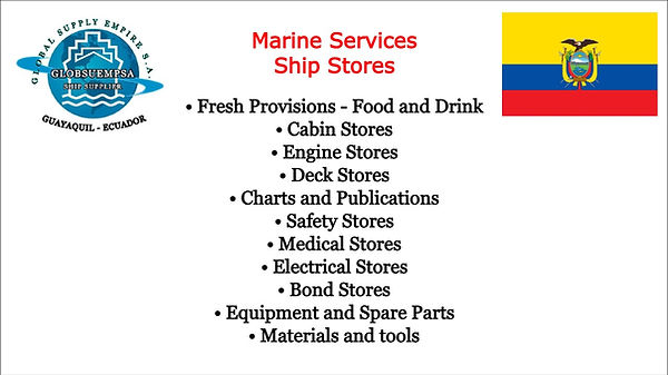 MARINE SERVICES- GLOBSUEMPSA-ECUADOR