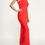 Thumbnail: High Neck Maxi Dress in Red