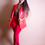 Thumbnail: Faux Leather Blazer in Bright Red