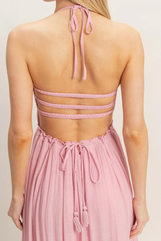 Miniatura: Smocked Maxi Dress Pink