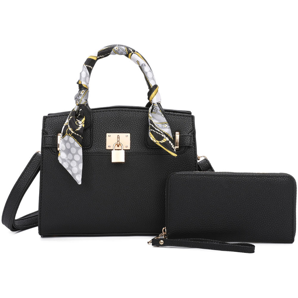 Top Handle Satchel Black