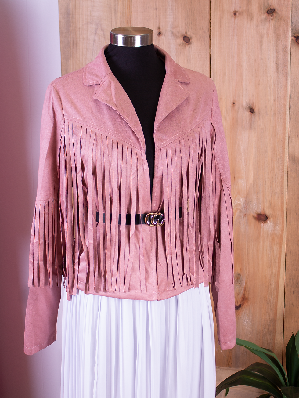Miniatura: Final Sale Carolina Gal Fringe Jacket in Mauve