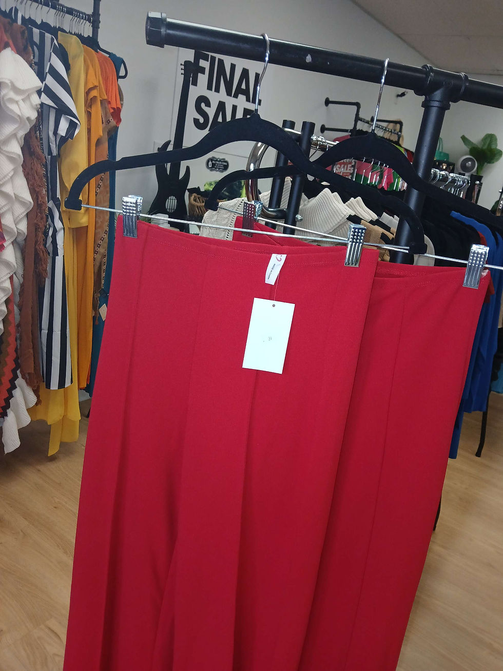 Miniatura: Pintuck Dress Pants in Red