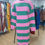 Thumbnail: Pink and Green Oversized Tea Length Sweater Dress