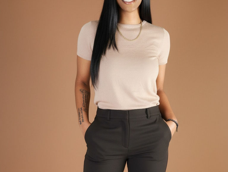 Fine Knit Sweater in Khaki