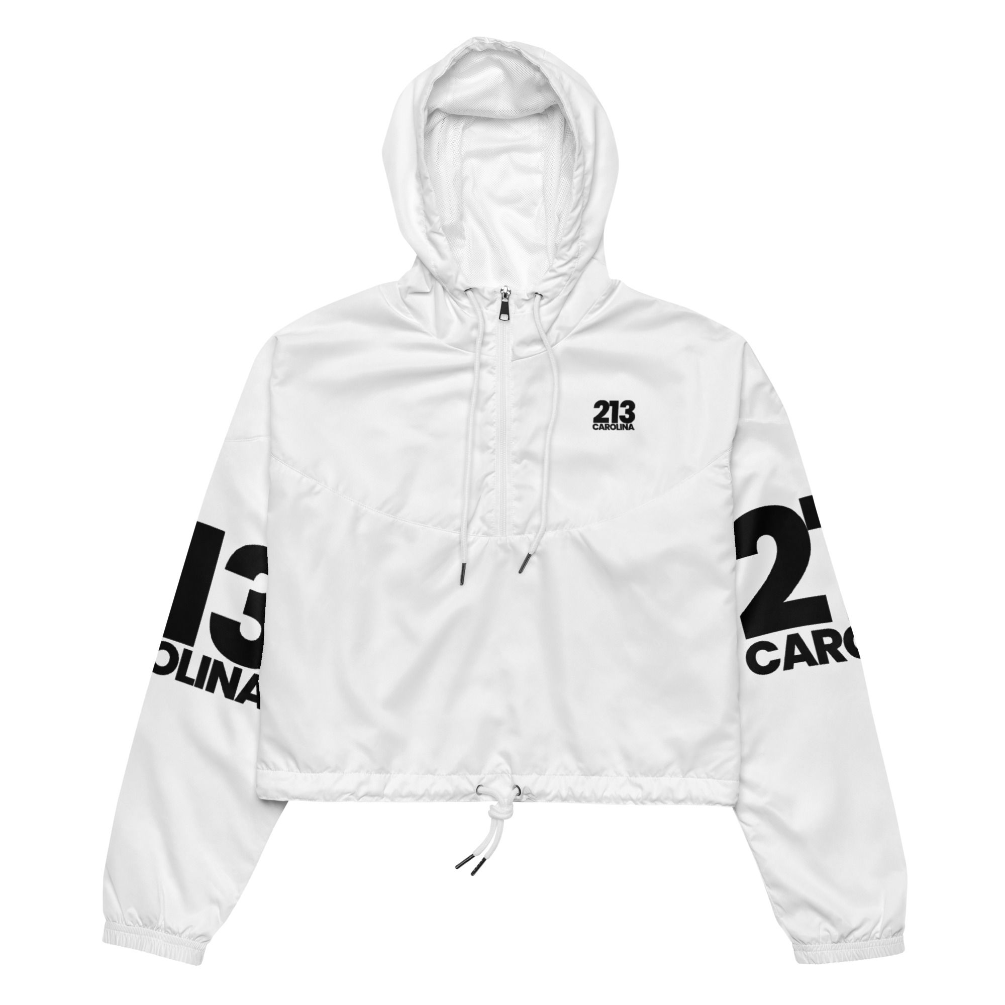 Cropped Windbreaker | White