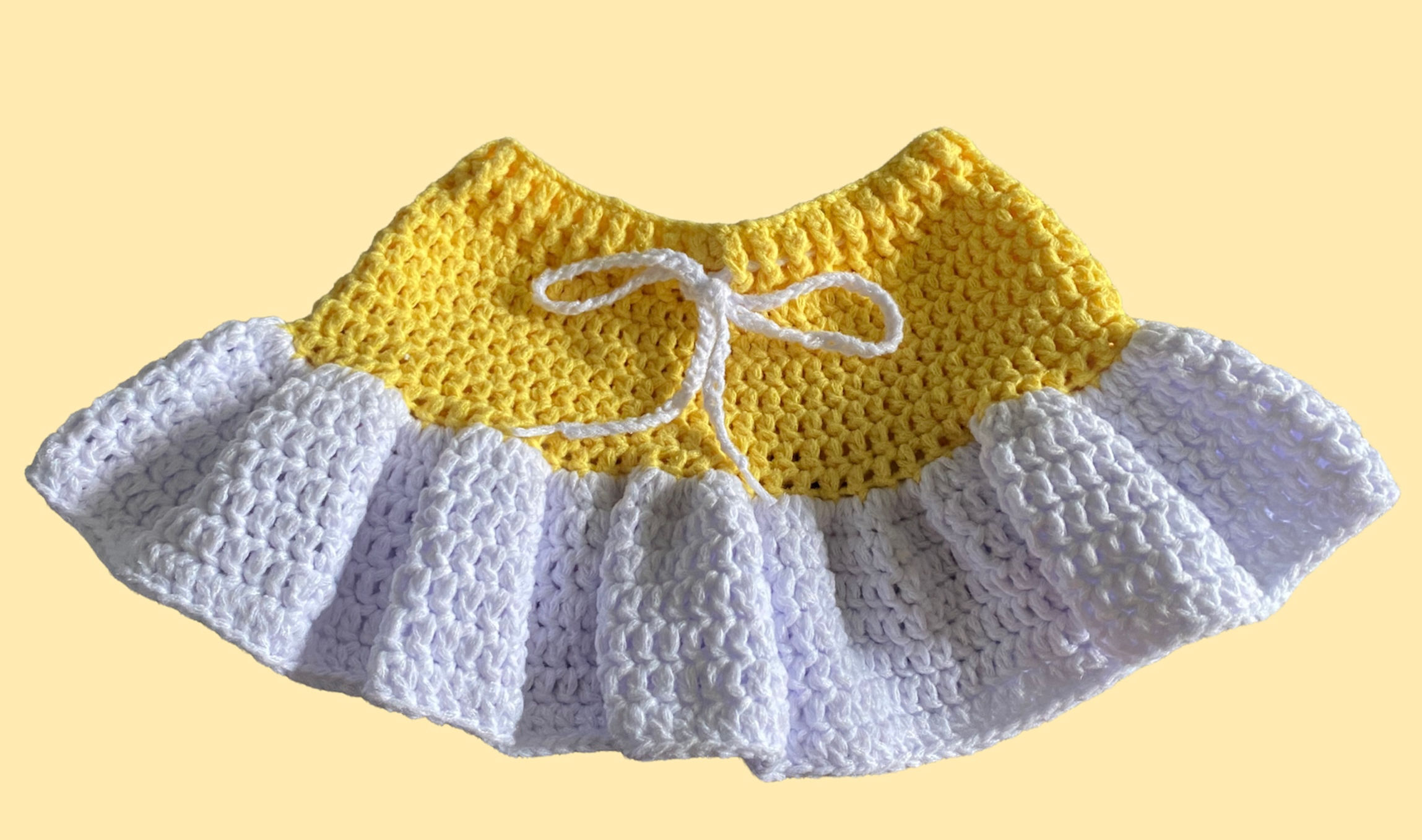 Crochet baby skirt size 3- 6 months 