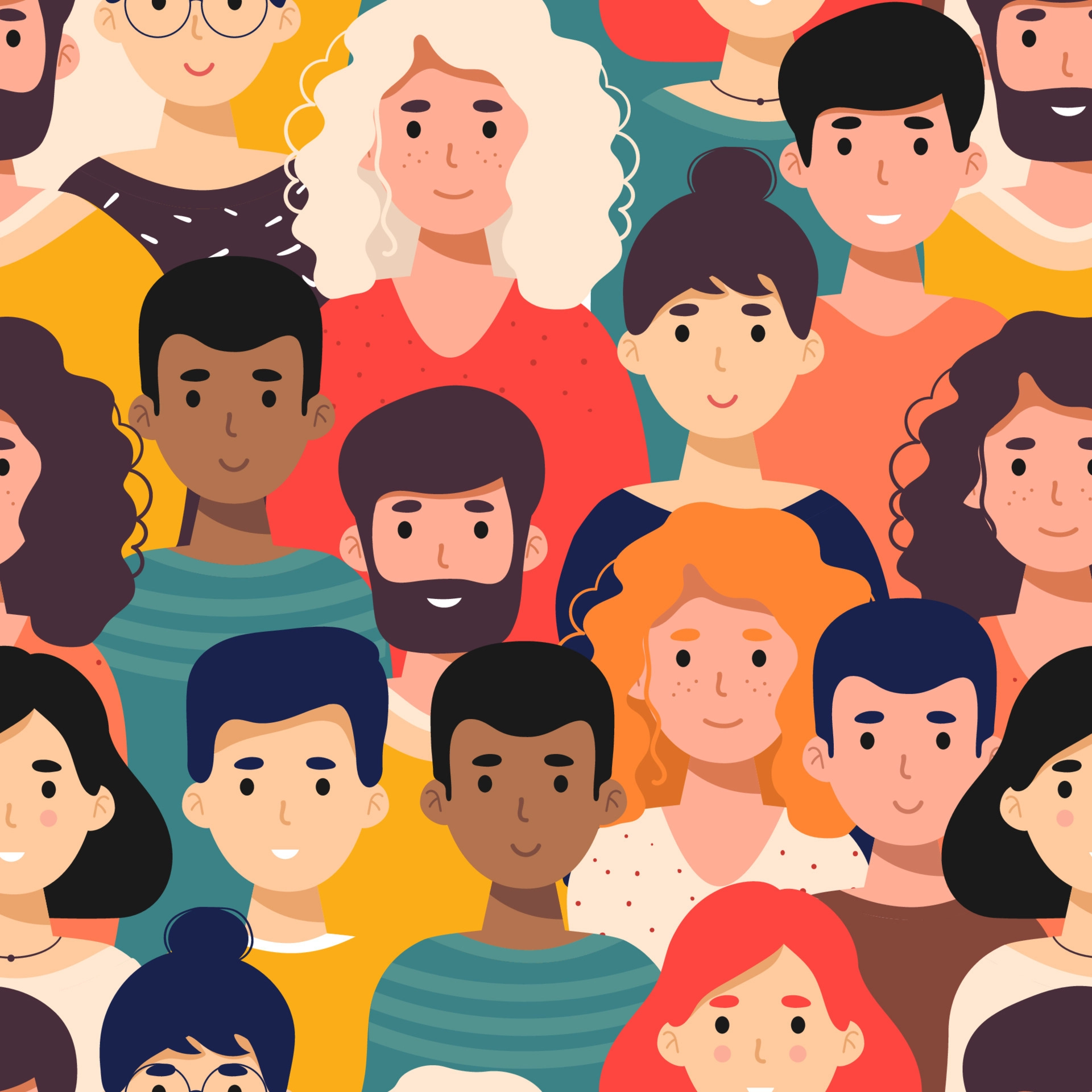 seamless-pattern-with-young-men-women-crowd-of-men-women-diverse-group-of-stylish-people-s