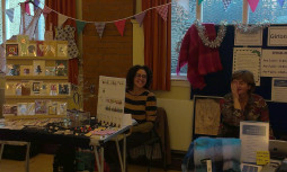 Mel and her lovely handmade cards and Jewellery