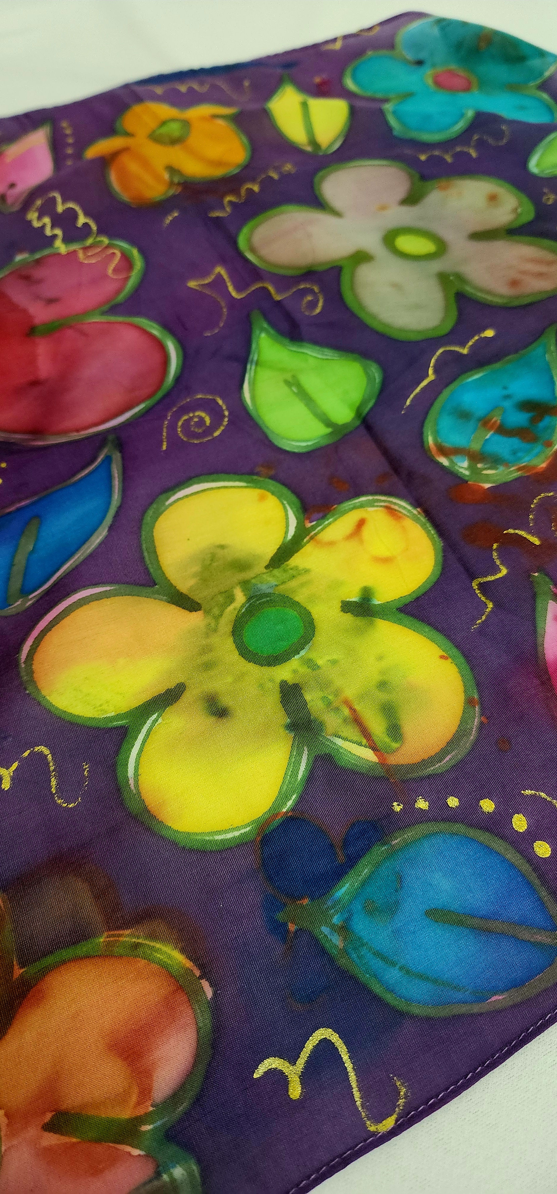 Mini Lenço Explosão Floral