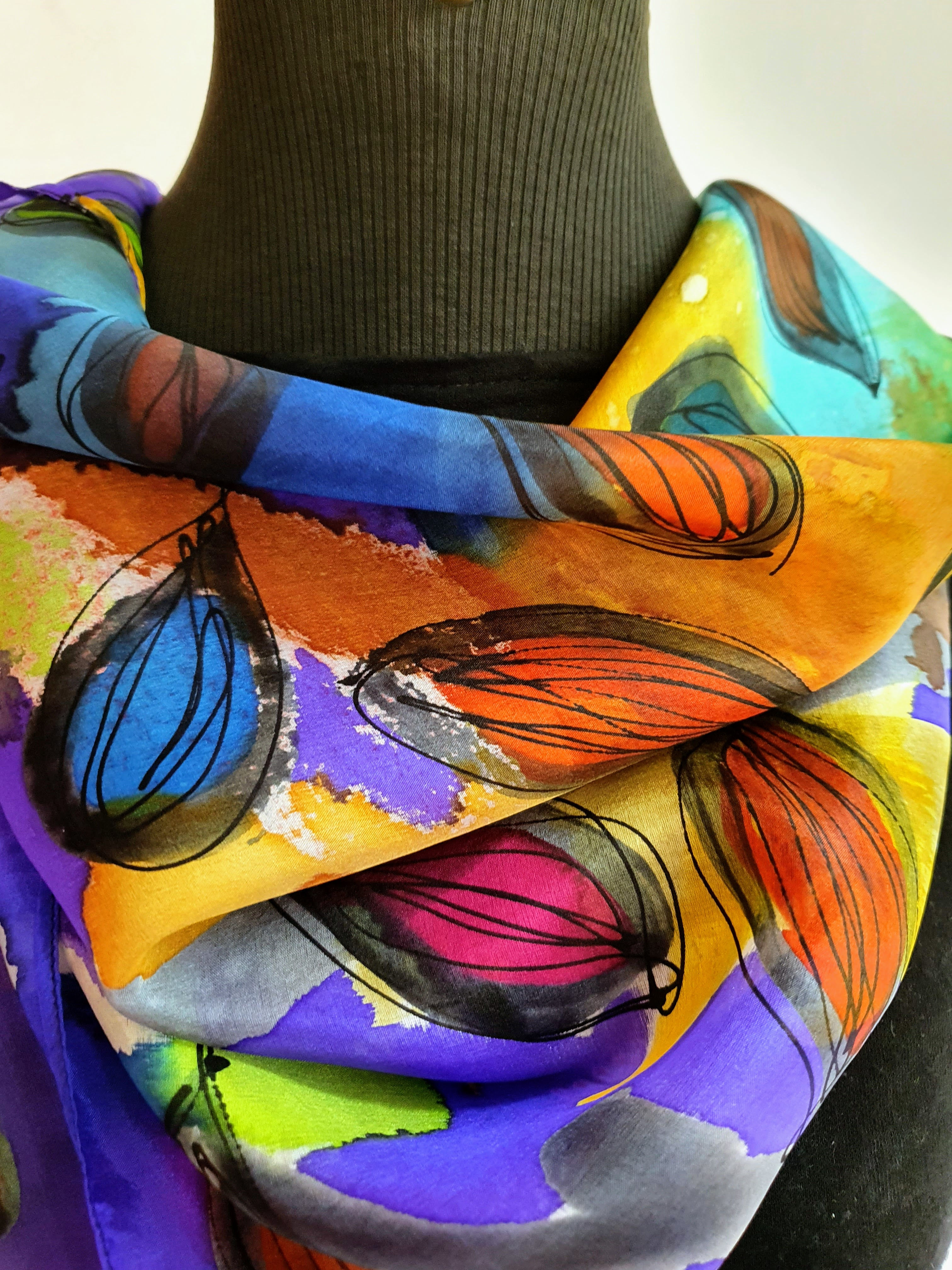 Mini Lenço Folhas da Vida