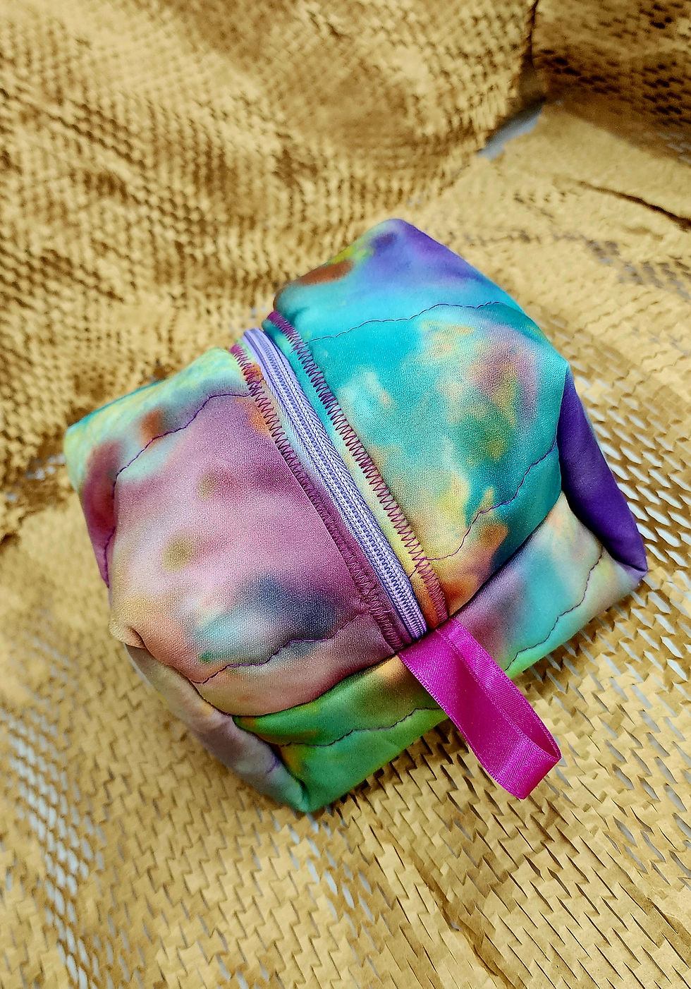 Miniatura: Necessaire de Seda Pintada à Mão