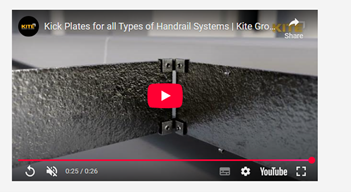 image of a video to explain the assembly process of kite kick plates