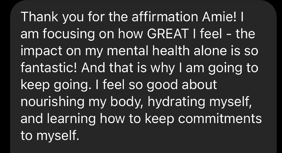 Testimonial for Amie Porras Nutrition, LLC | Registered Dietitian of The Weightloss Scoop