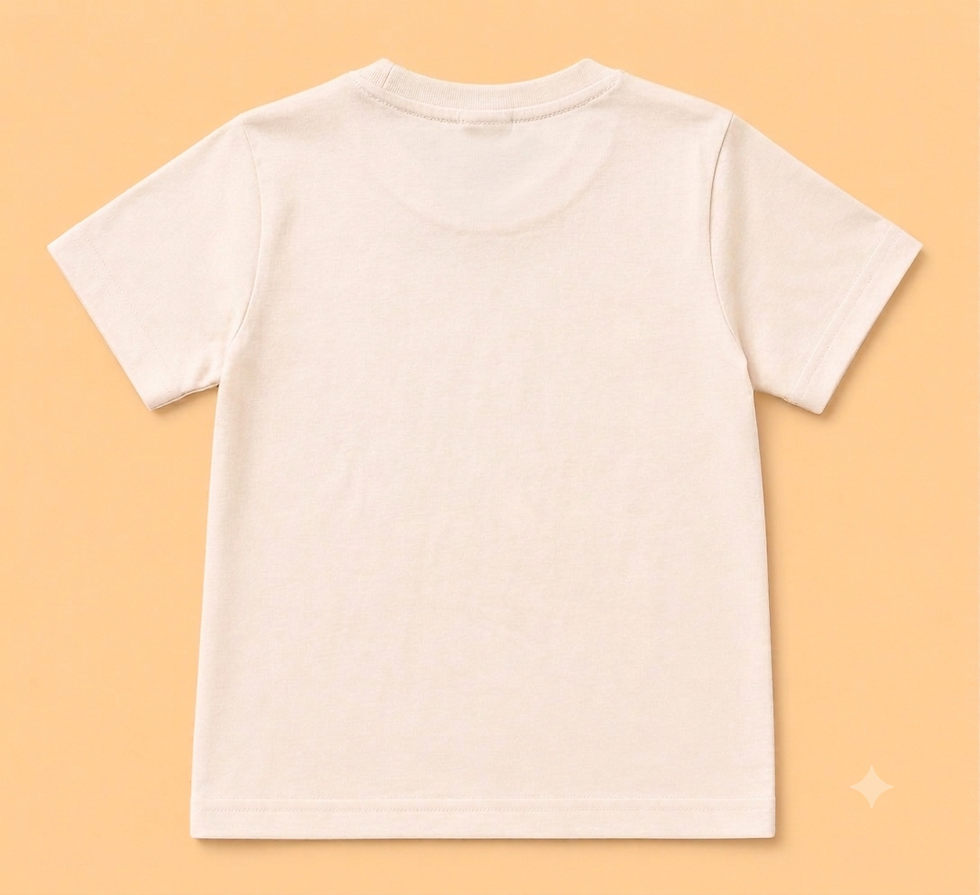 Thumbnail: Junior Adda Kids "Adventure Buddies" Cotton Graphic T-Shirt – Cream