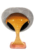 Miniature : Porte chapeau original de qualité. Produit utile décoratif en cuir et bois de fabrication artisanale Française.