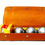 Miniature : Sac de boules de pétanque en bois et cuir rectangulaire, espace de rangement.