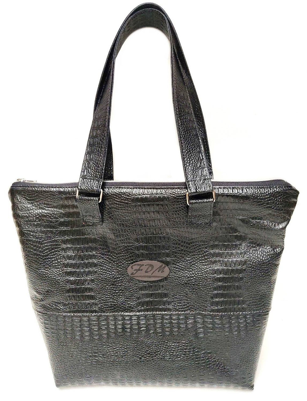 APHRODITE sac a main en cuir noir artisanal fourre tout. Fabrication Française.