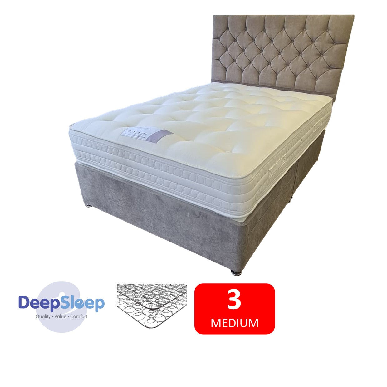 Bonnell Medium Small Double Divan +Headboard