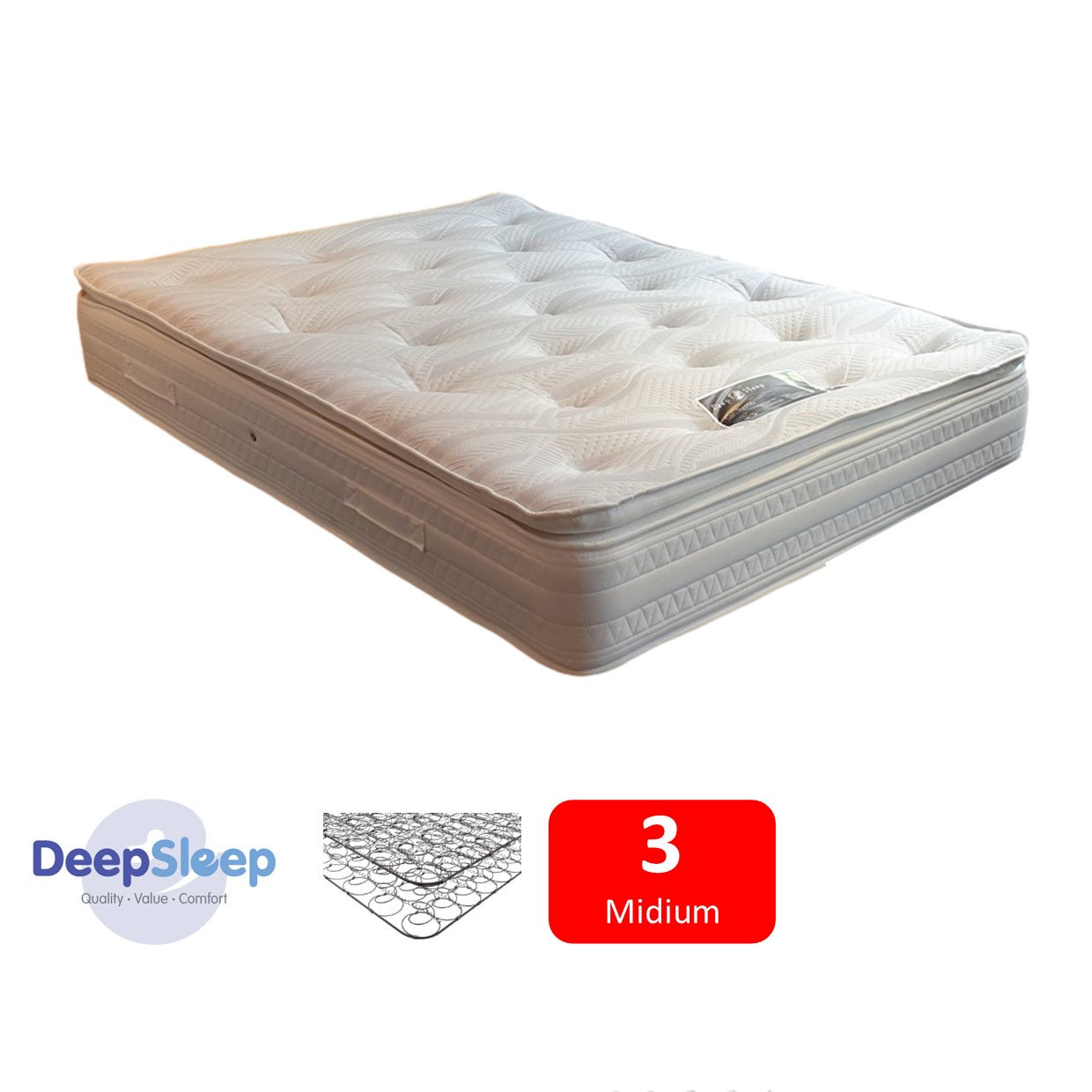 Bonnell Pillowtop Super King Size Mattress