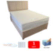 Hybrid Pocket 1000 Soft Gel  Single Divan + Headboard