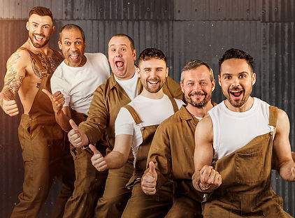 THE FULL MONTY. Jake Quickenden, Ben Onwukwe, Neil Hurst, Danny Hatchard, Bill Ward and Ni