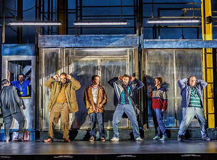 THE FULL MONTY. Leyon Stolz-Hunter, Jake Quicken, Neil Hurst and Company. Photo Ellie Kurt