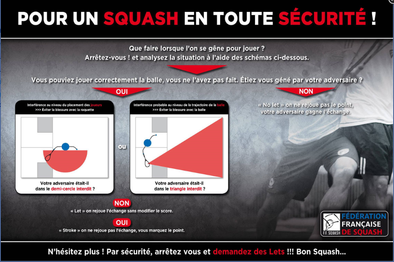 Le SQUASH, en toute sécurité.