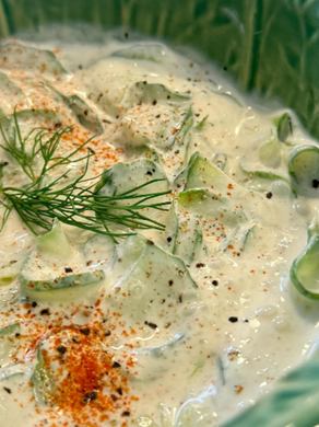 Lili's Side-dish Recipes: Tejfölös Uborkasaláta, aka Hungarian Cucumber Salad with Sour Cream